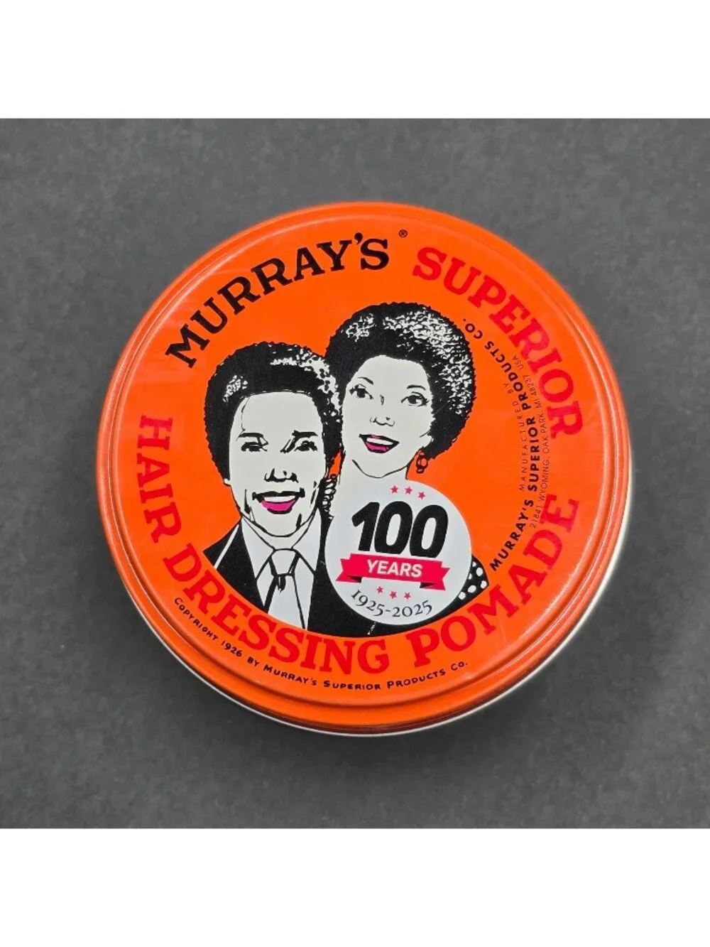 5 Pack Murrays Superior Hair Dressing Pomade 3oz Tin Bulk Lot Haircare Wax New